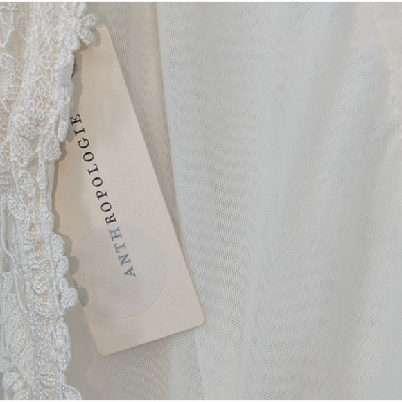 Daughters of Simone Recy Lace Wedding Dress Open Back Long Sleeve Gown Large - Picture 6 of 6